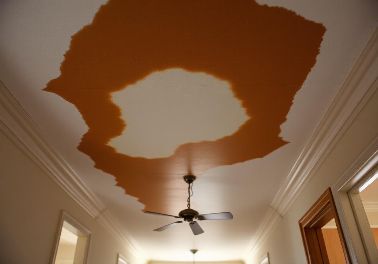 Ceiling Leak Restoration in Boynton Beach, FL — before restoration
